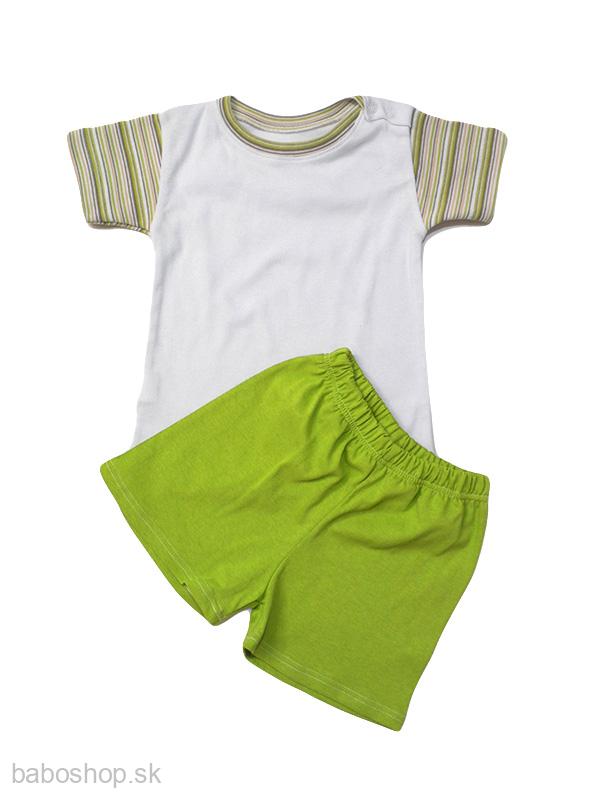 GAJI / Súprava tričko + kraťasy kombinované v.68-116 - zelená