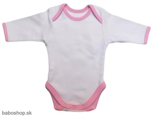 GAJI / Body dojčenské dlhý rukáv 56-104 -  ružový lém