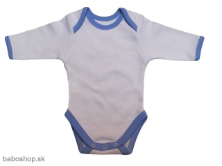 GAJI / Body dojčenské dlhý rukáv 56-104 -  modrý lém