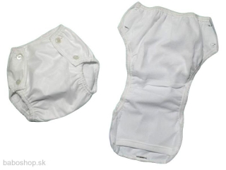 GAJI / Plienkové nohavičky - biela