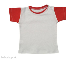 GAJI / Tričko kombinované v.68-116 - červená
