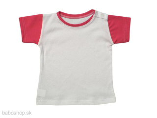 GAJI / Tričko kombinované v.68-116 - rúžová