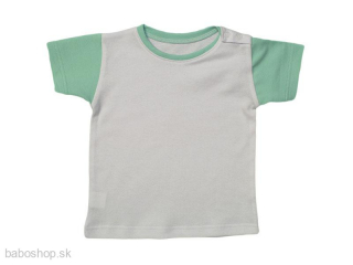GAJI / Tričko kombinované v.68-116 - sv.zelená