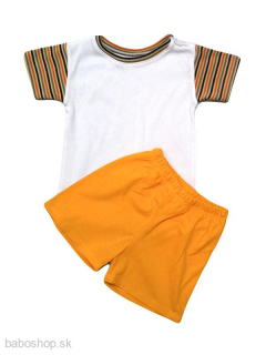 GAJI / Súprava tričko + kraťasy kombinované v.68-116 - žltá